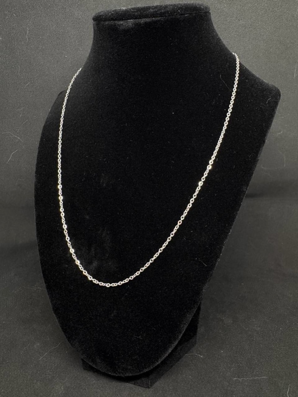 10” Silver-Tone Small Link Chain Necklace